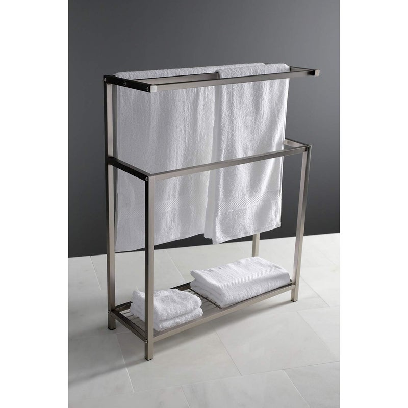 Kingston Brass SCC8368 Edenscape Freestanding Towel-Rack, Brushed Nickel - Image 3